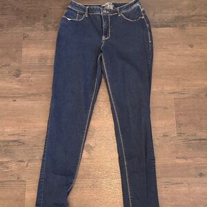 Maurices Dark Blue Curvy Skinny Jeans